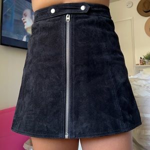 Topshop black mini skirt